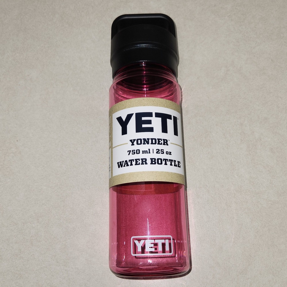 YETI Yonder 750 ml 25 oz Water Bottle Pink Lightweight BPA Free with Cap